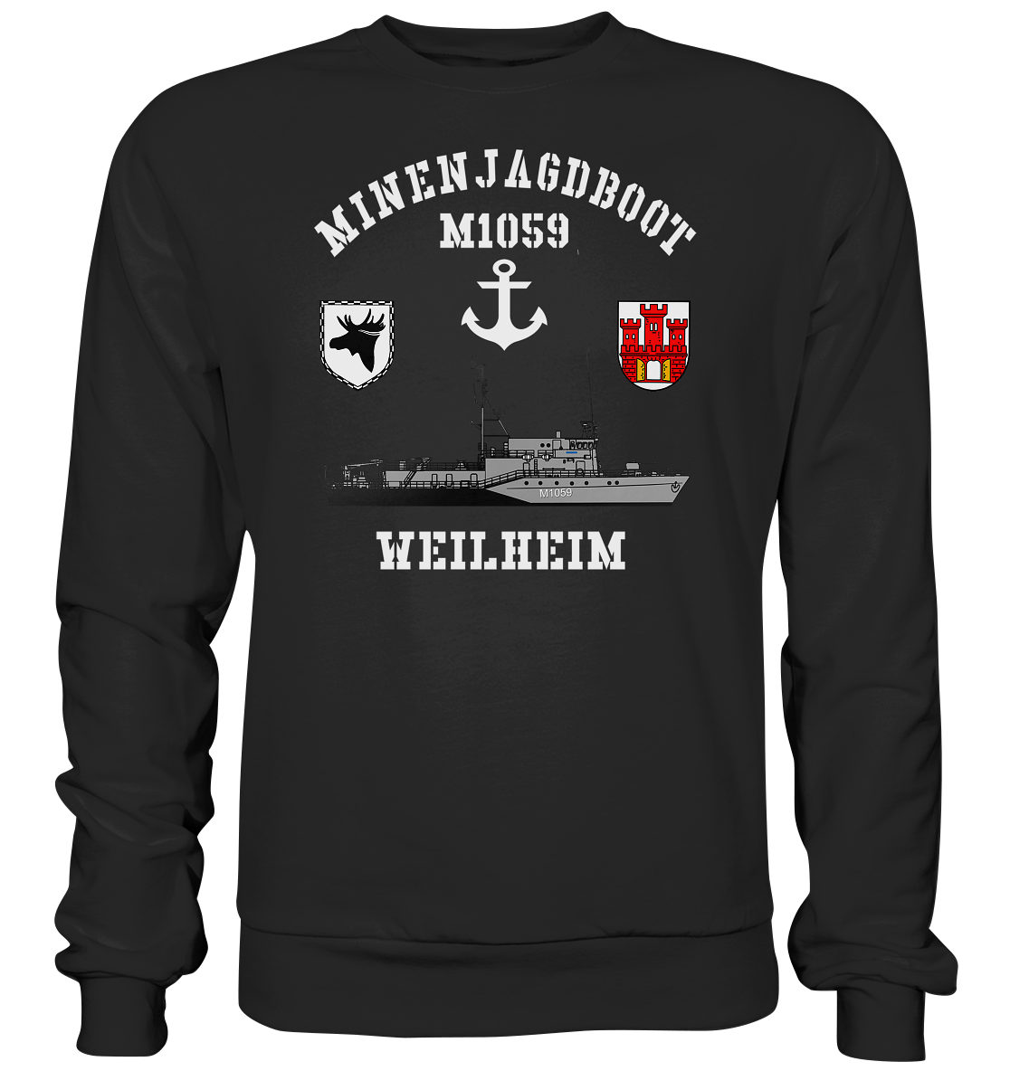 Mij.-Boot M1059 WEILHEIM Anker 3.MSG - Premium Sweatshirt