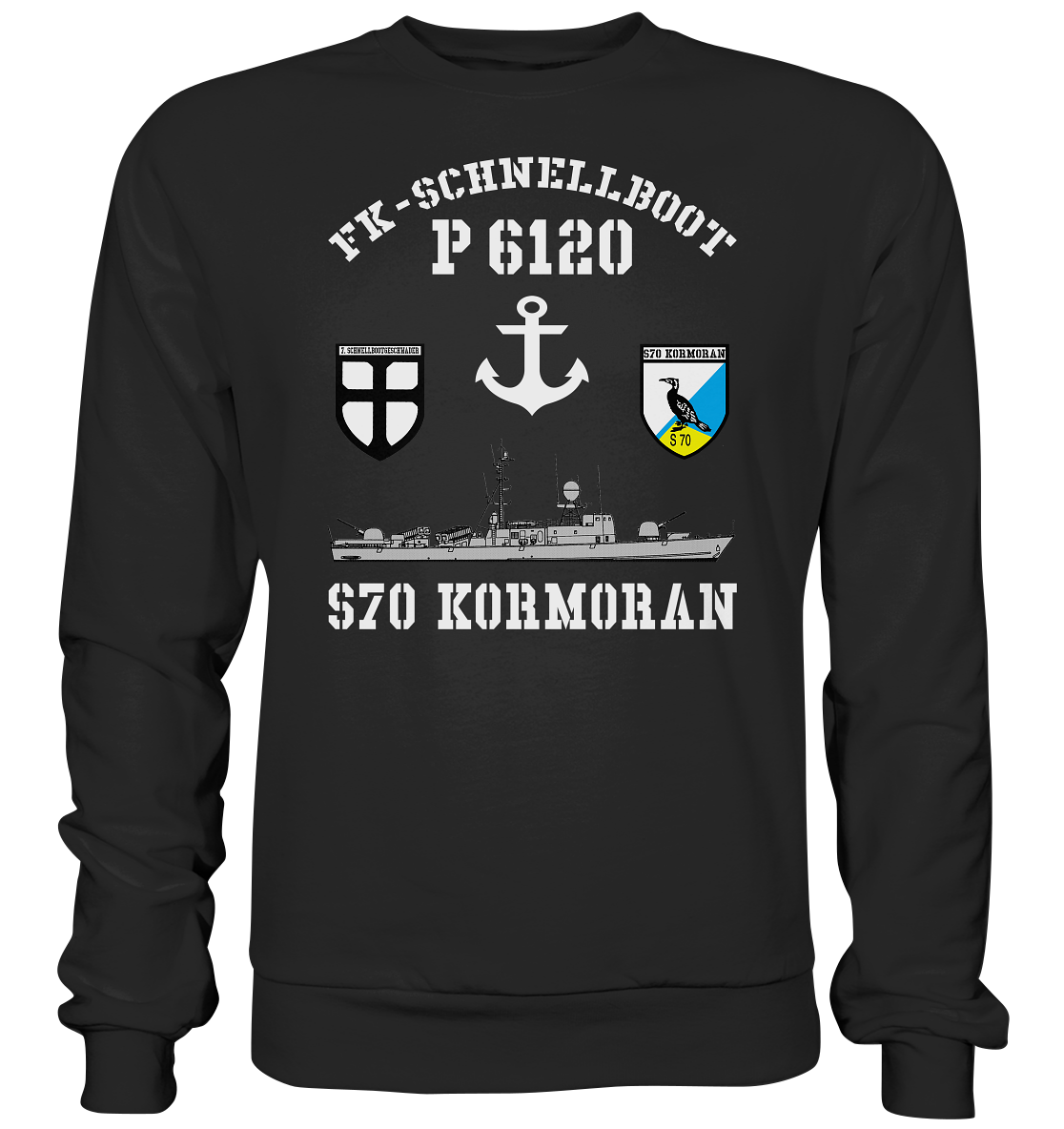 FK-Schnellboot P6120 KORMORAN 7.SG Anker - Premium Sweatshirt