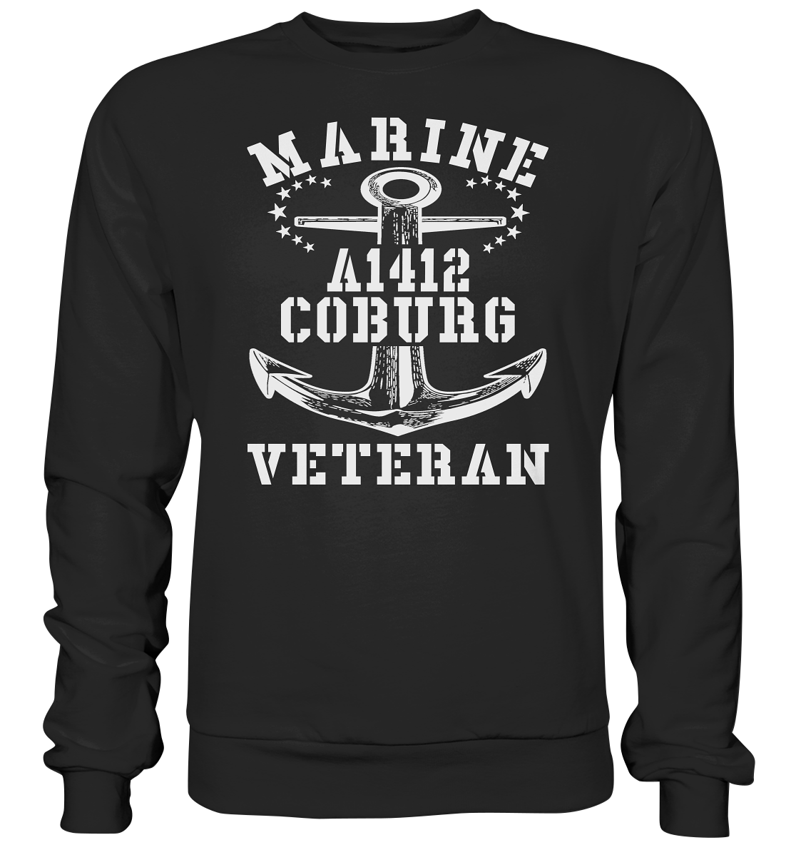 Troßschiff A1412 COBURG Marine Veteran - Premium Sweatshirt