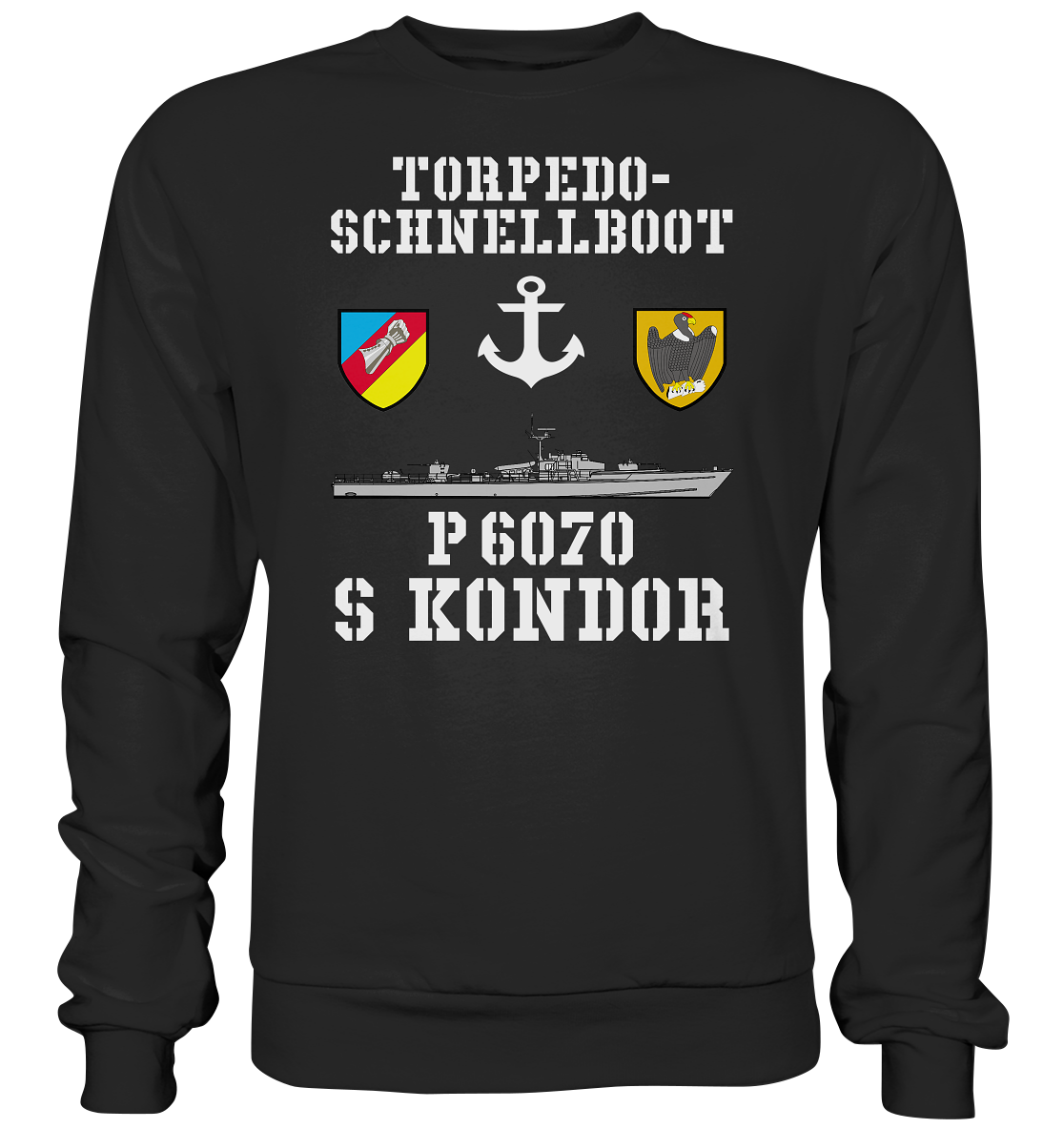 Torpedo-Schnellboot P6070 KONDOR Anker - Premium Sweatshirt