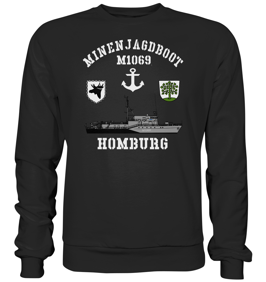 Mij.-Boot M1069 HOMBURG Anker 3.MSG - Premium Sweatshirt