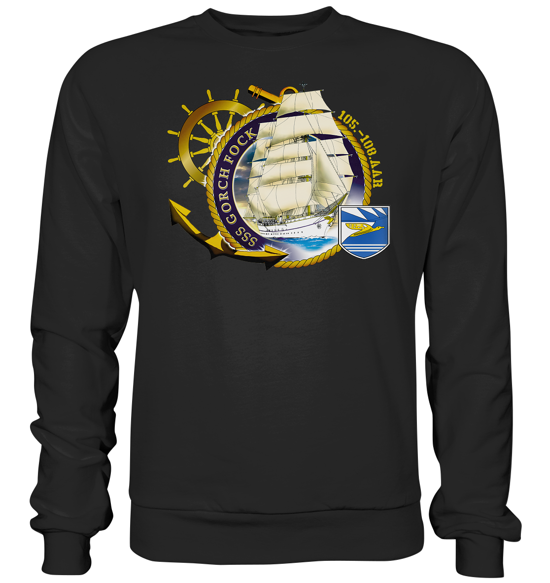 SSS GORCH FOCK 105.-108. AAR beidseitiger Druck - Premium Sweatshirt