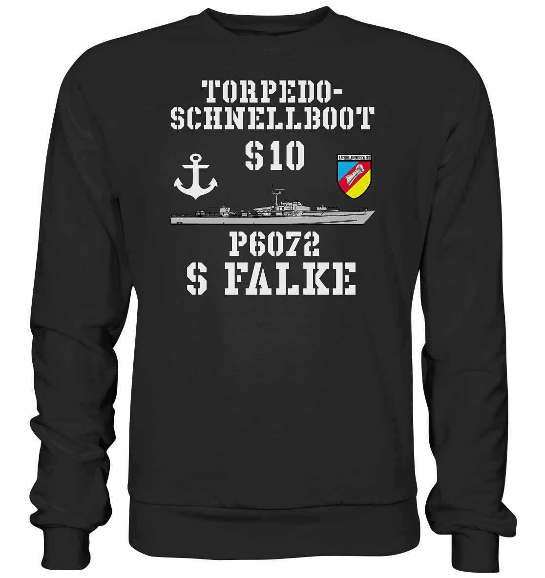 Torpedo-Schnellboot S10 P6072 FALKE Anker - Premium Sweatshirt