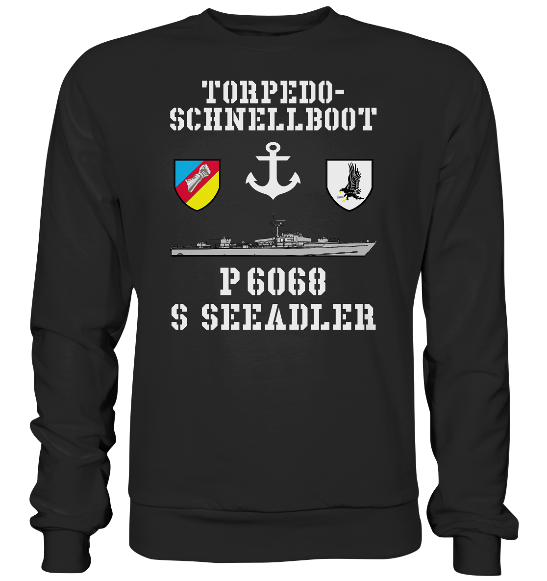 Torpedo-Schnellboot P6068 SEEADLER Anker - Premium Sweatshirt