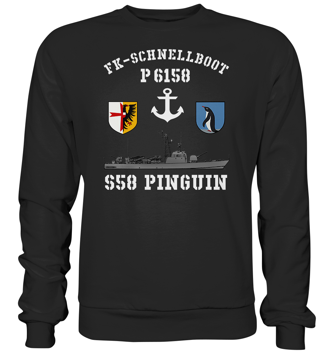 FK-Schnellboot P6158 PINGUIN Anker - Premium Sweatshirt