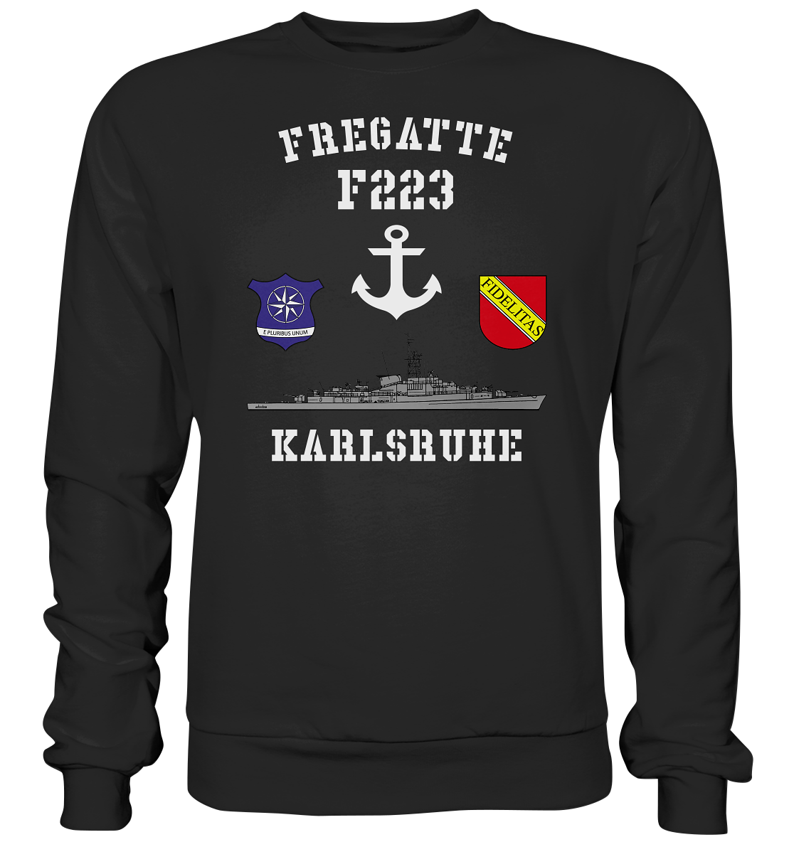 Fregatte F223 KARLSRUHE Anker - Premium Sweatshirt