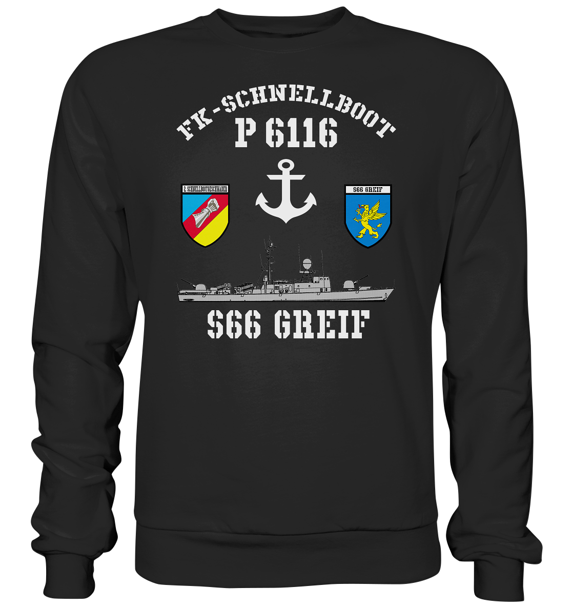 FK-Schnellboot P6116 GREIF 2.SG Anker - Premium Sweatshirt