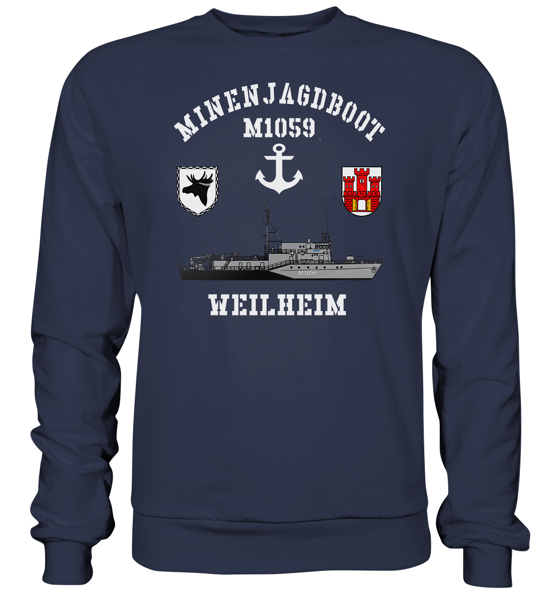 Mij.-Boot M1059 WEILHEIM Anker 3.MSG - Premium Sweatshirt