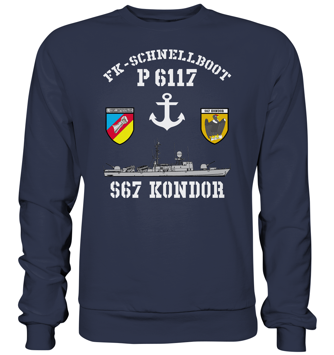 FK-Schnellboot P6117 KONDOR 2.SG Anker - Premium Sweatshirt