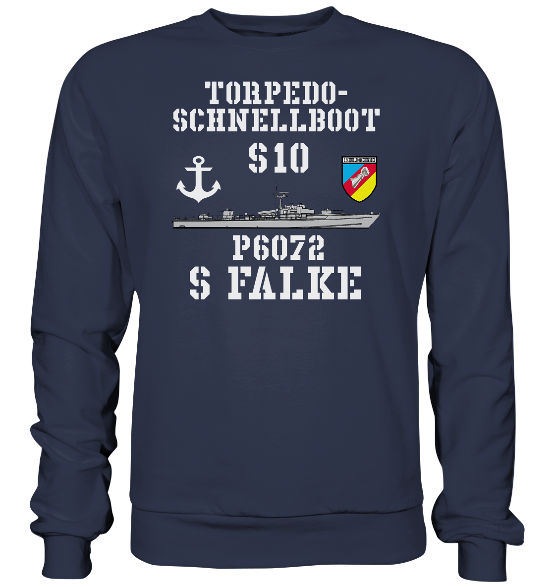 Torpedo-Schnellboot S10 P6072 FALKE Anker - Premium Sweatshirt