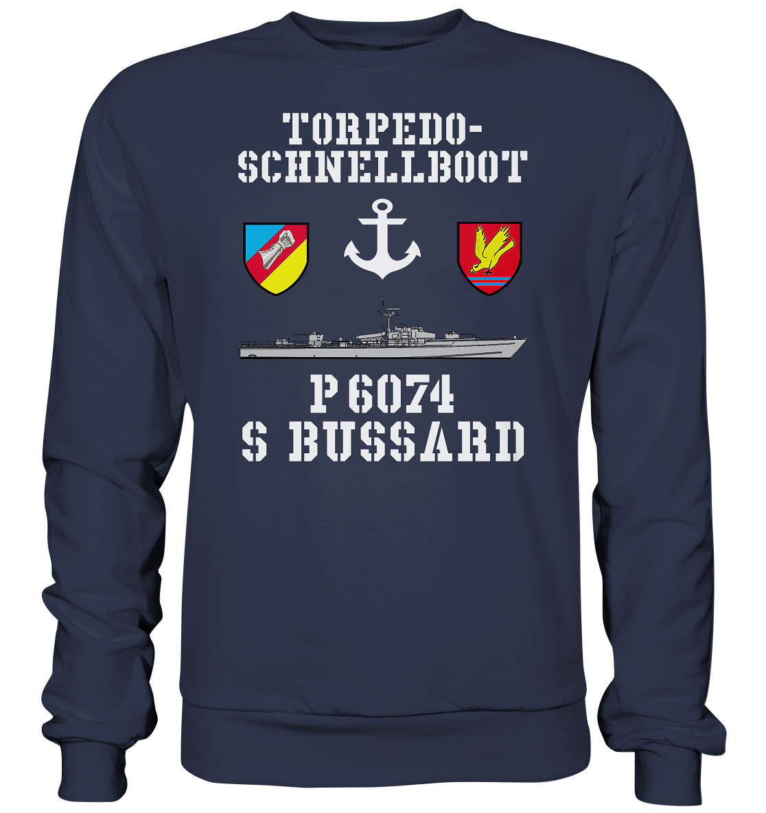Torpedo-Schnellboot P6074 BUSSARD Anker - Premium Sweatshirt