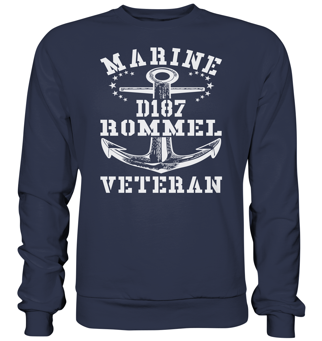 Zerstörer D187 ROMMEL Marine Veteran - Premium Sweatshirt