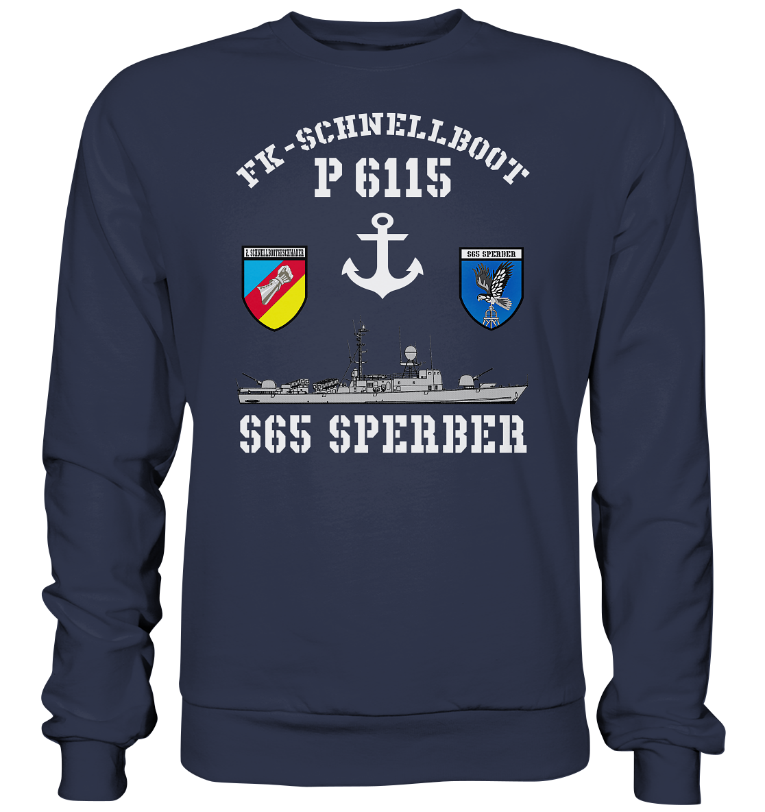 FK-Schnellboot P6115 SPERBER 2.SG Anker - Premium Sweatshirt