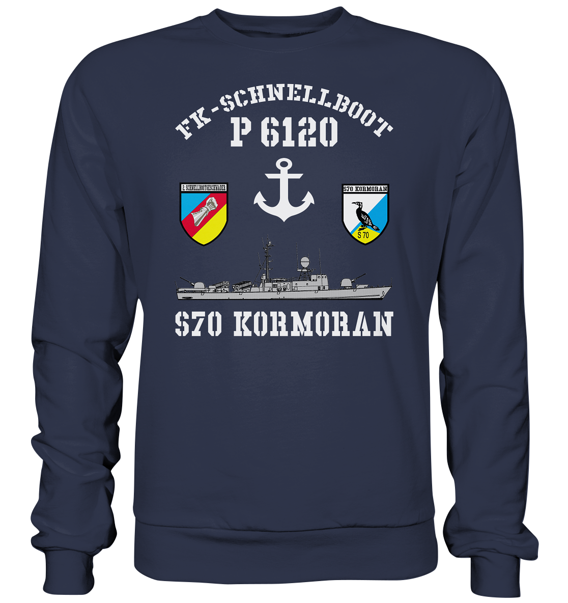 FK-Schnellboot P6120 KORMORAN 2.SG Anker - Premium Sweatshirt