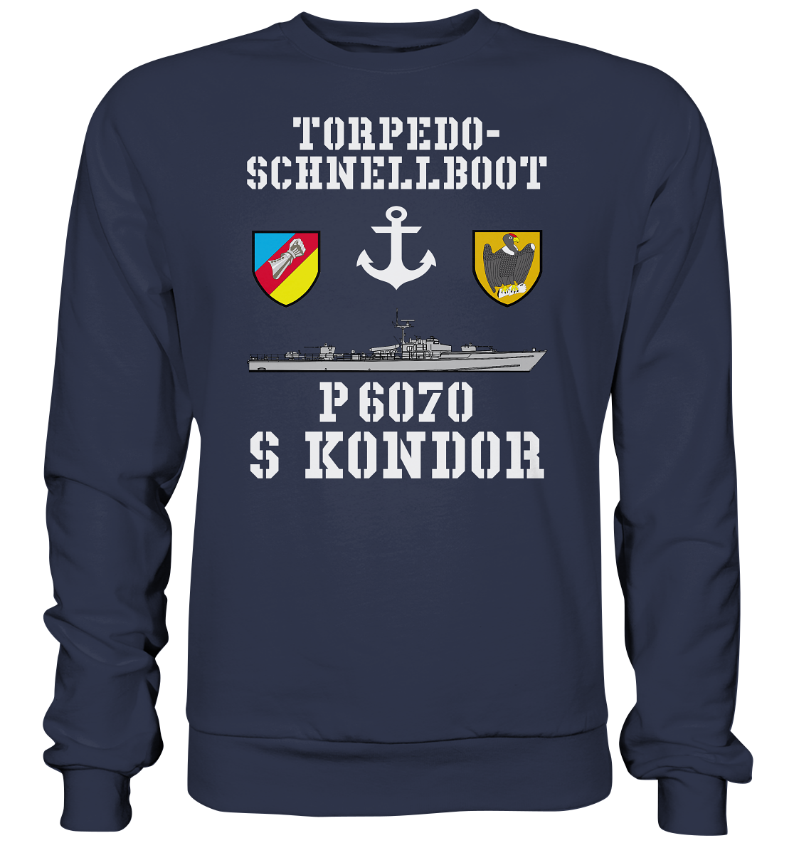 Torpedo-Schnellboot P6070 KONDOR Anker - Premium Sweatshirt
