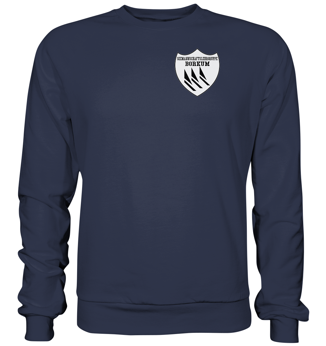 Seemannschaftslehrgruppe BORKUM Brustwappen - Premium Sweatshirt