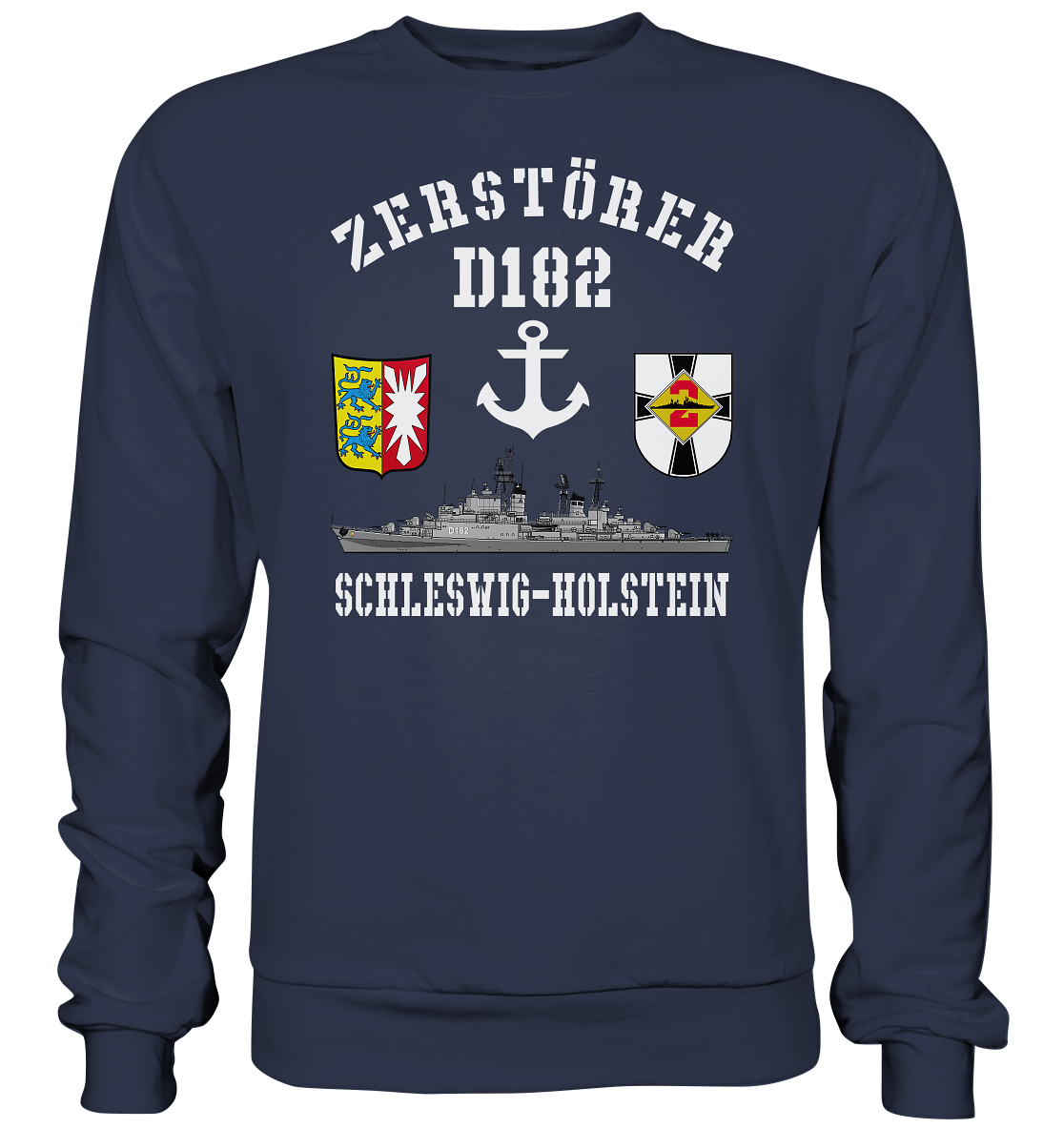 Zerstörer D182 SCHLESWIG-HOLSTEIN Anker - Premium Sweatshirt