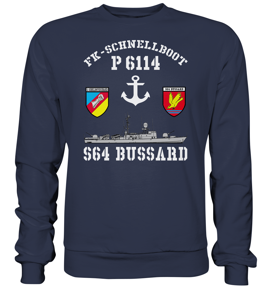 FK-Schnellboot P6114 BUSSARD 2.SG Anker - Premium Sweatshirt