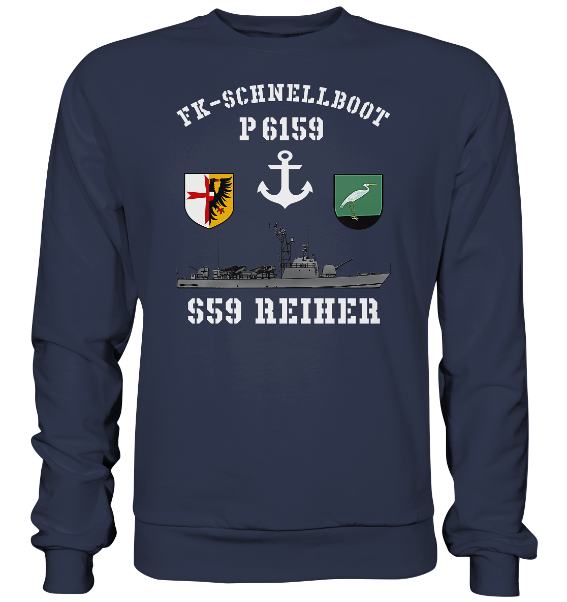FK-Schnellboot P6159 REIHER Anker - Premium Sweatshirt