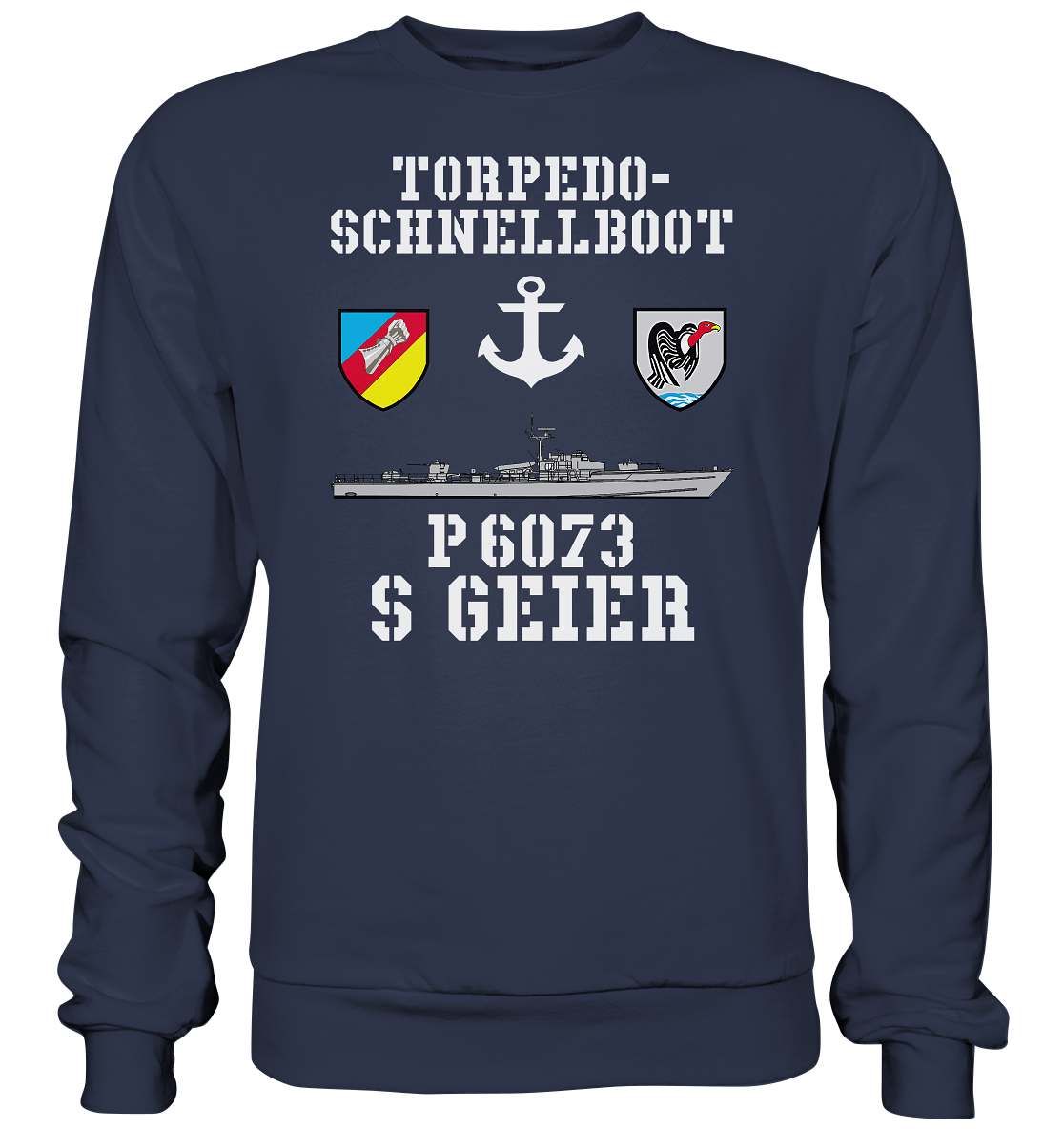 Torpedo-Schnellboot P6073 GEIER Anker - Premium Sweatshirt