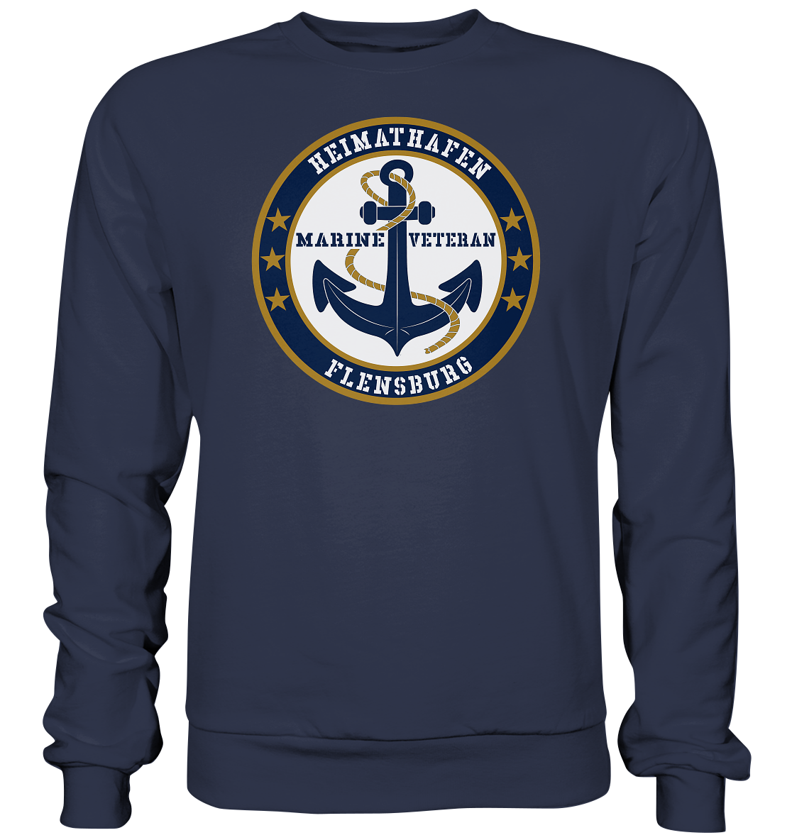 Marine Veteran Heimathafen FLENSBURG - Premium Sweatshirt