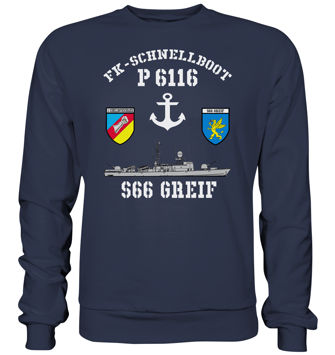 FK-Schnellboot P6116 GREIF 2.SG Anker - Premium Sweatshirt