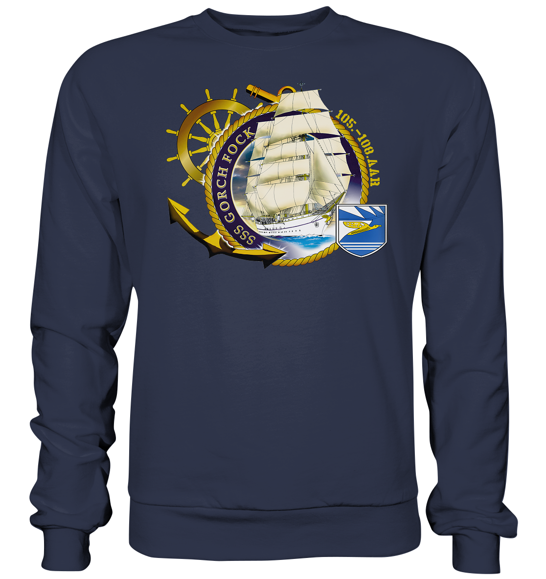 SSS GORCH FOCK 105.-108. AAR beidseitiger Druck - Premium Sweatshirt