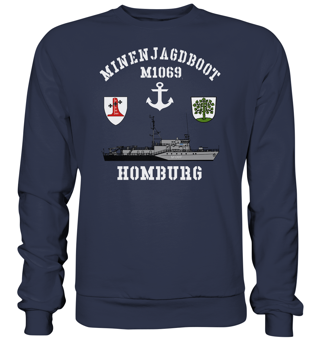 Mij.-Boot M1069 HOMBURG Anker 1.MSG - Premium Sweatshirt