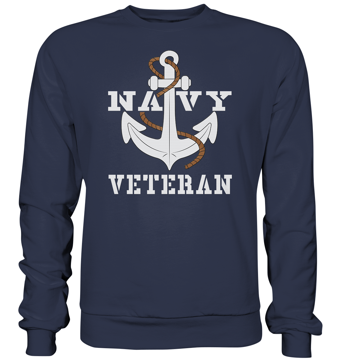 Navy Veteran Anker - Premium Sweatshirt