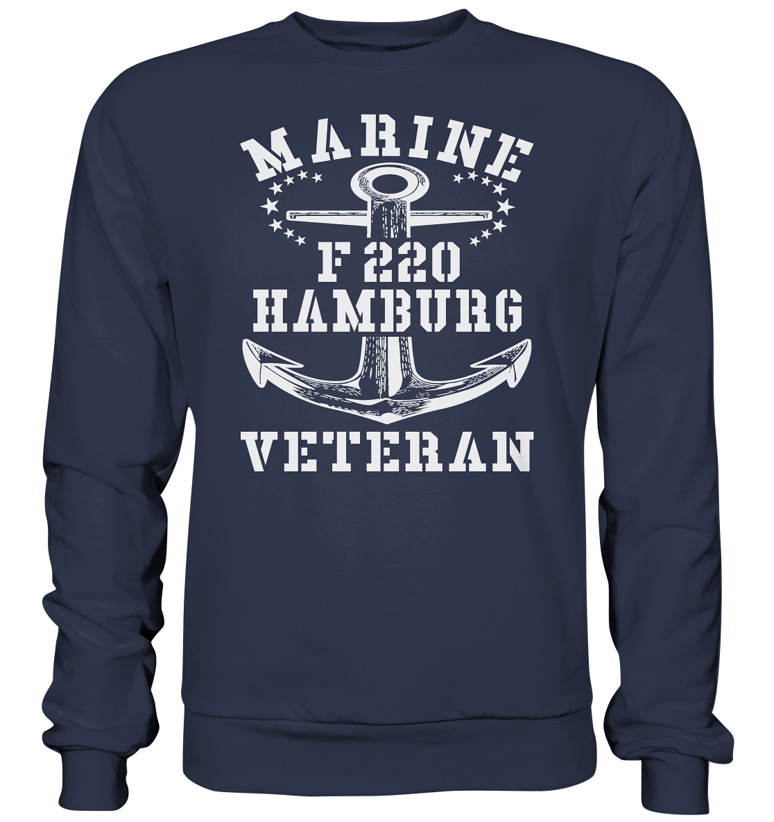 Fregatte F220 HAMBURG Marine Veteran - Premium Sweatshirt