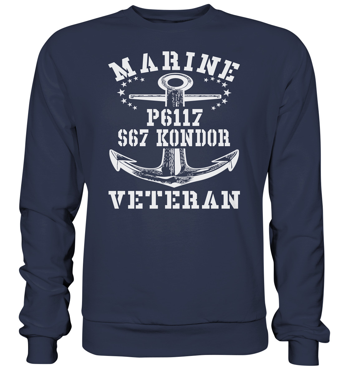 FK-Schnellboot P6117 KONDOR Marine Veteran - Premium Sweatshirt