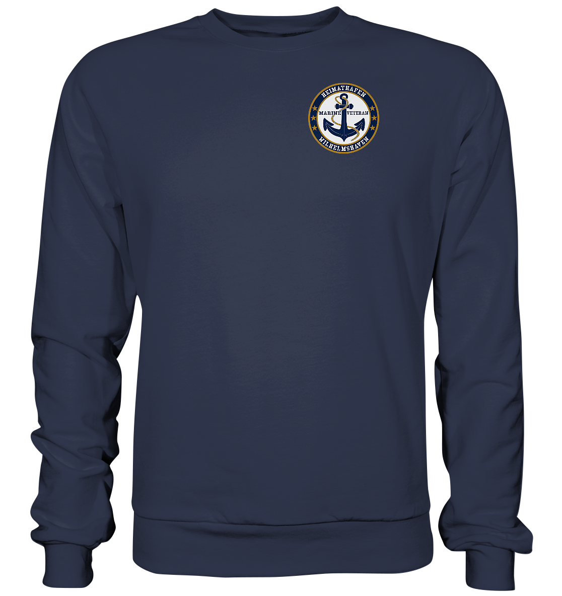 Marine Veteran Heimathafen WILHELMSHAVEN Brustlogo - Premium Sweatshirt