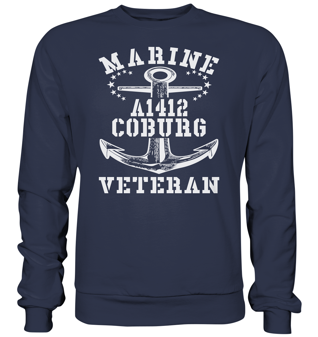 Troßschiff A1412 COBURG Marine Veteran - Premium Sweatshirt