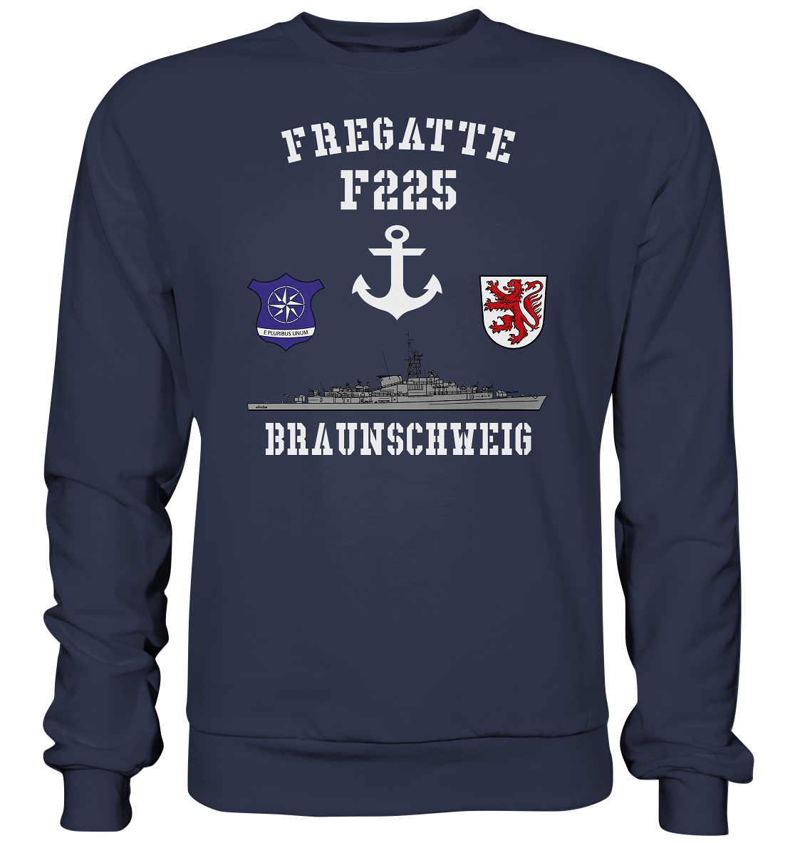 Fregatte F225 BRAUNSCHWEIG Anker - Premium Sweatshirt