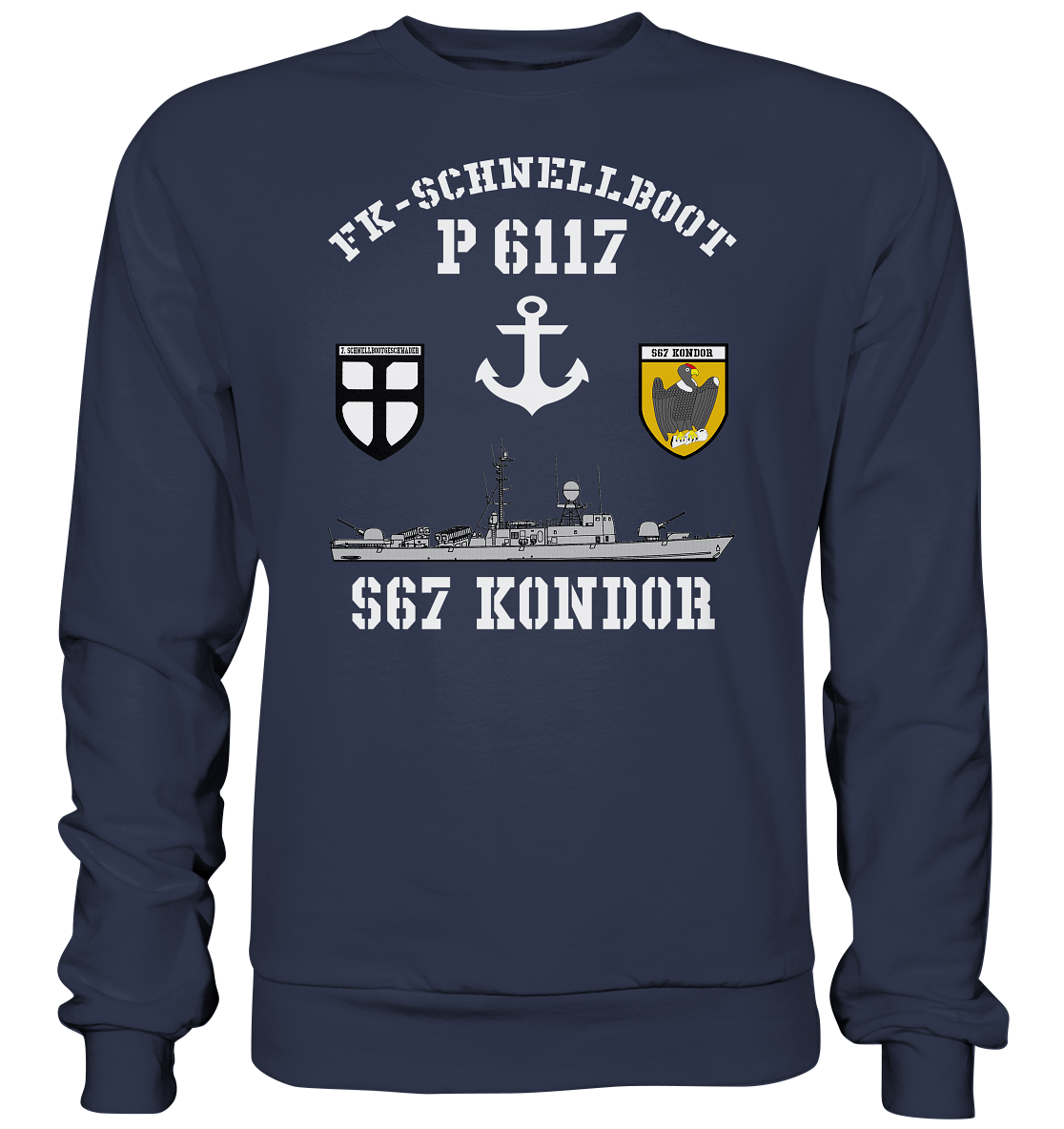 FK-Schnellboot P6117 KONDOR 7.SG Anker - Premium Sweatshirt