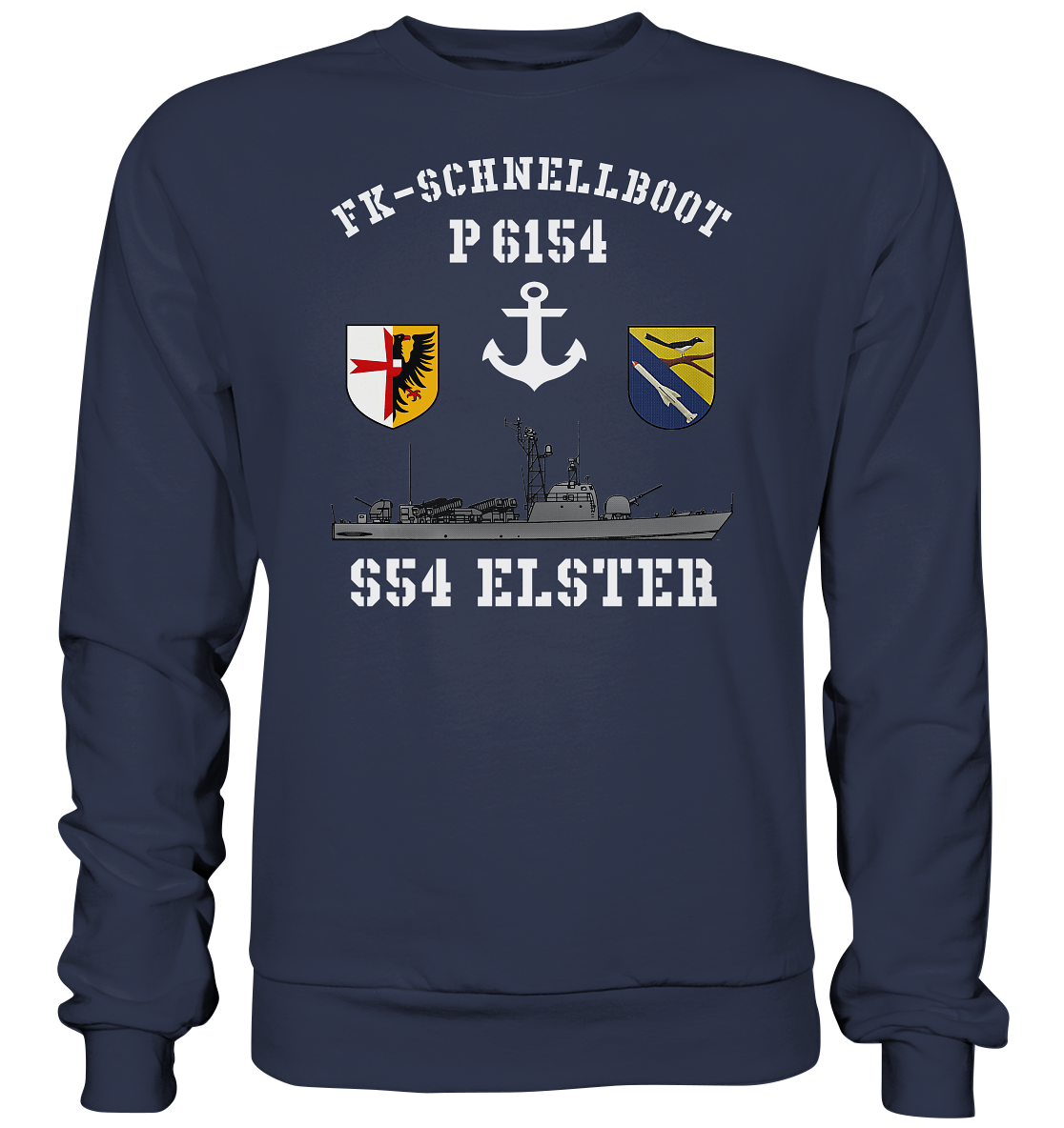 FK-Schnellboot P6154 ELSTER Anker - Premium Sweatshirt