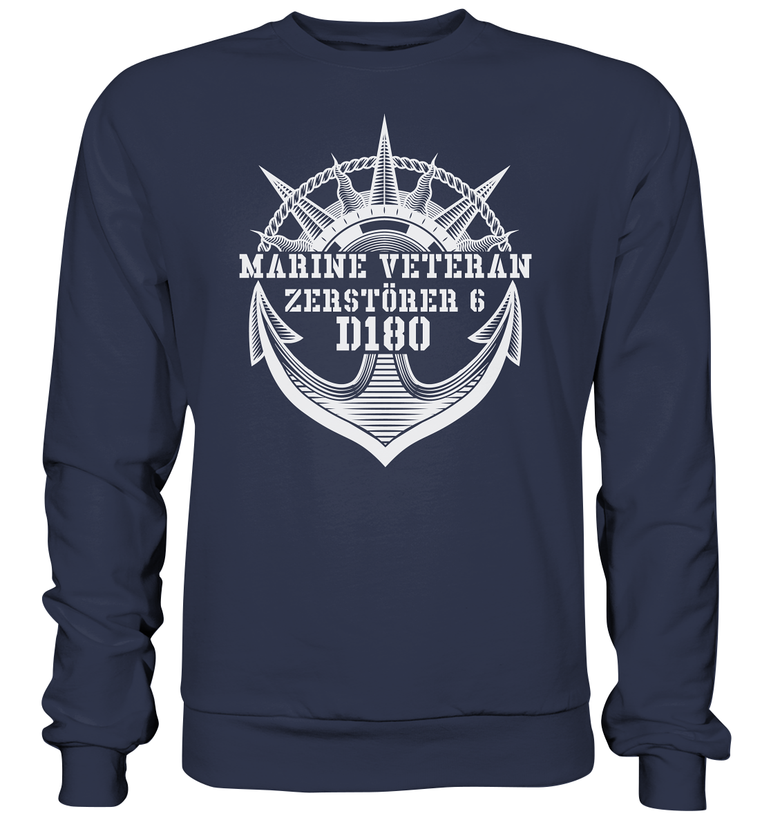 D180 ZERSTÖRER6 Marine Veteran - Premium Sweatshirt