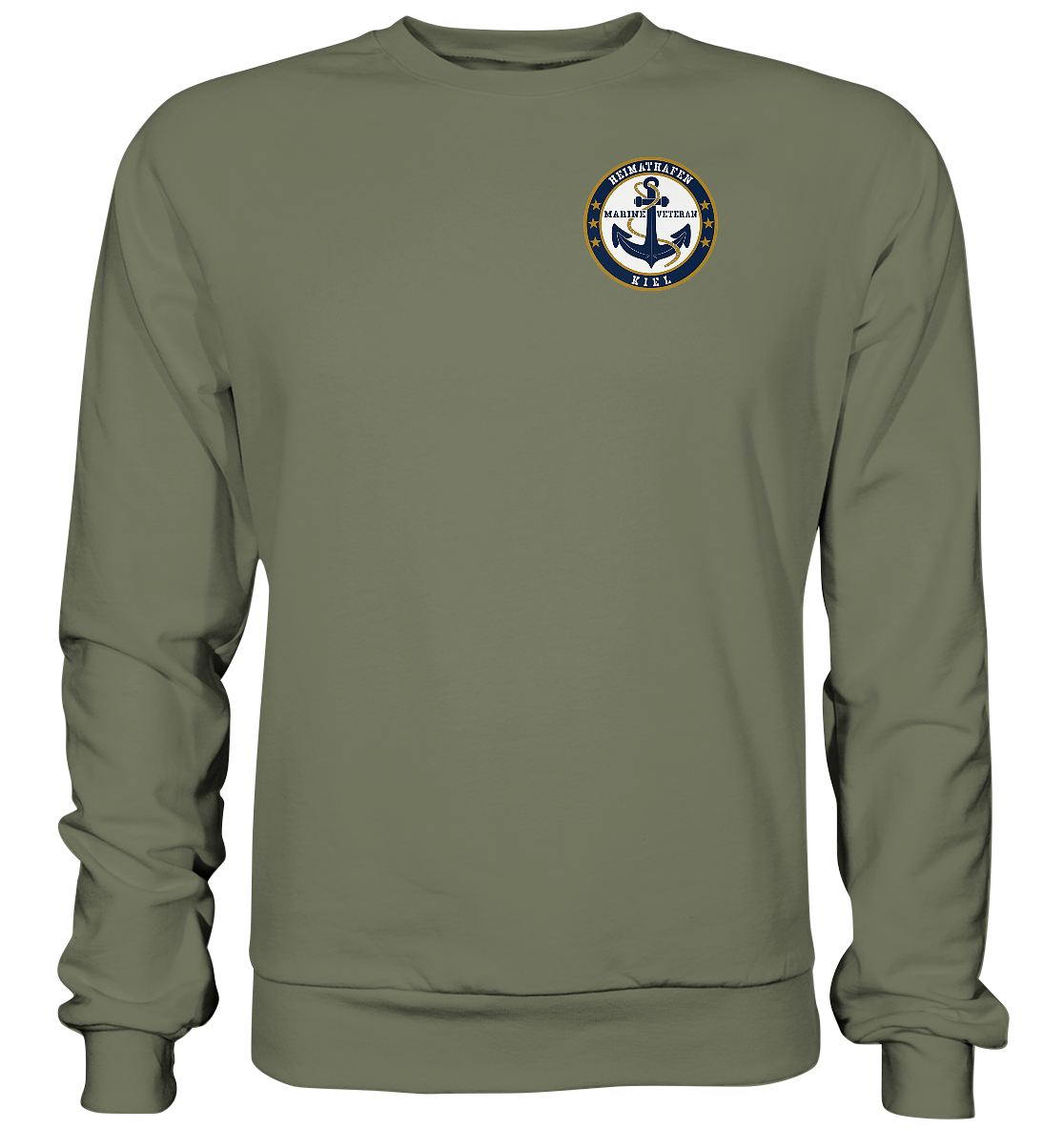 Marine Veteran Heimathafen KIEL Brustlogo - Premium Sweatshirt