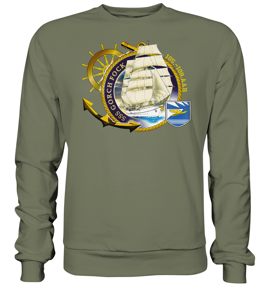 SSS GORCH FOCK 105.-108. AAR beidseitiger Druck - Premium Sweatshirt