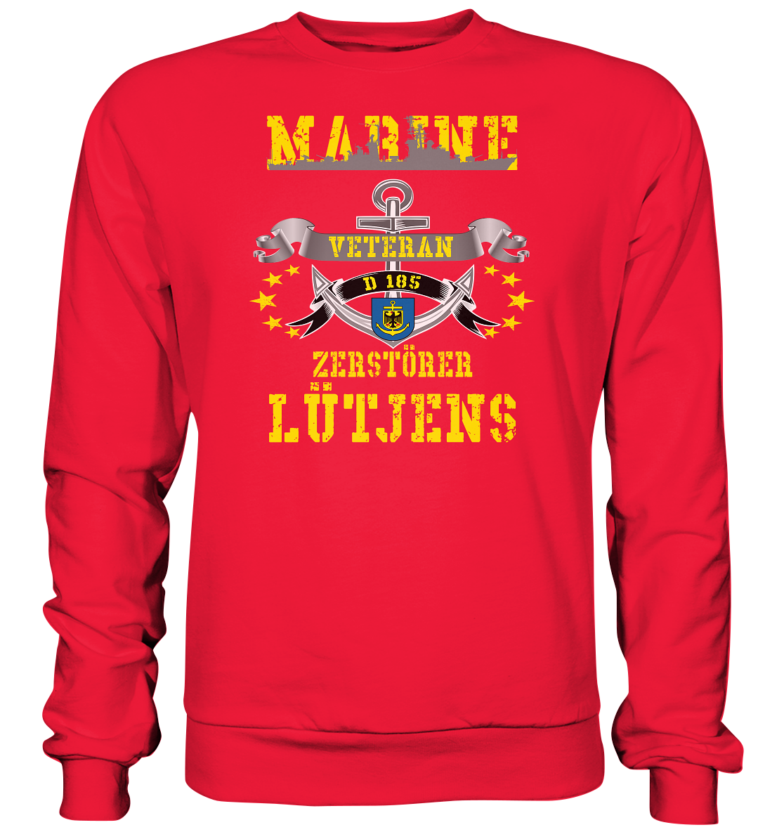 Zerstörer D185 LÜTJENS Marine Veteran - Premium Sweatshirt