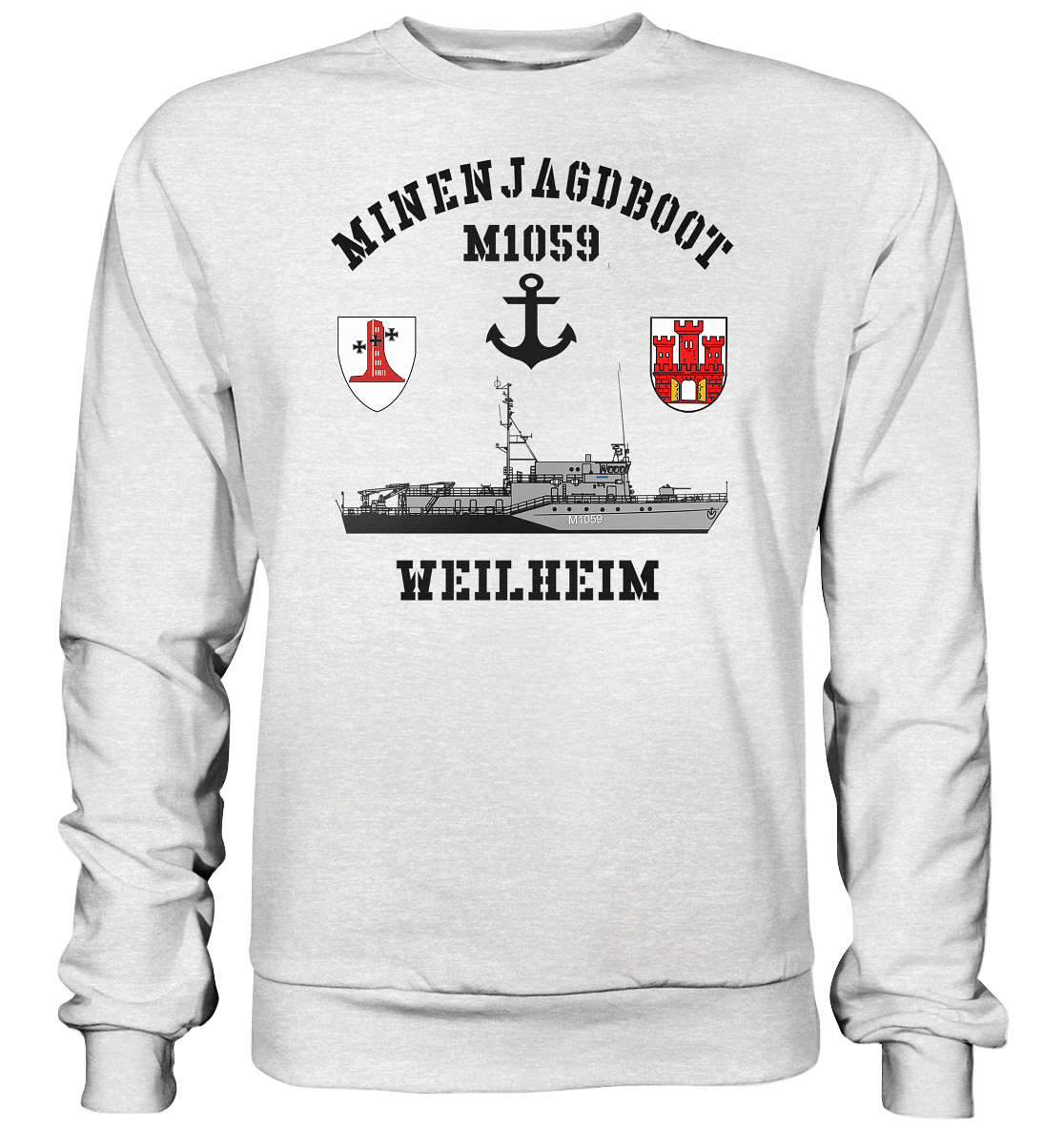 Mij.-Boot M1059 WEILHEIM Anker 1.MSG - Premium Sweatshirt