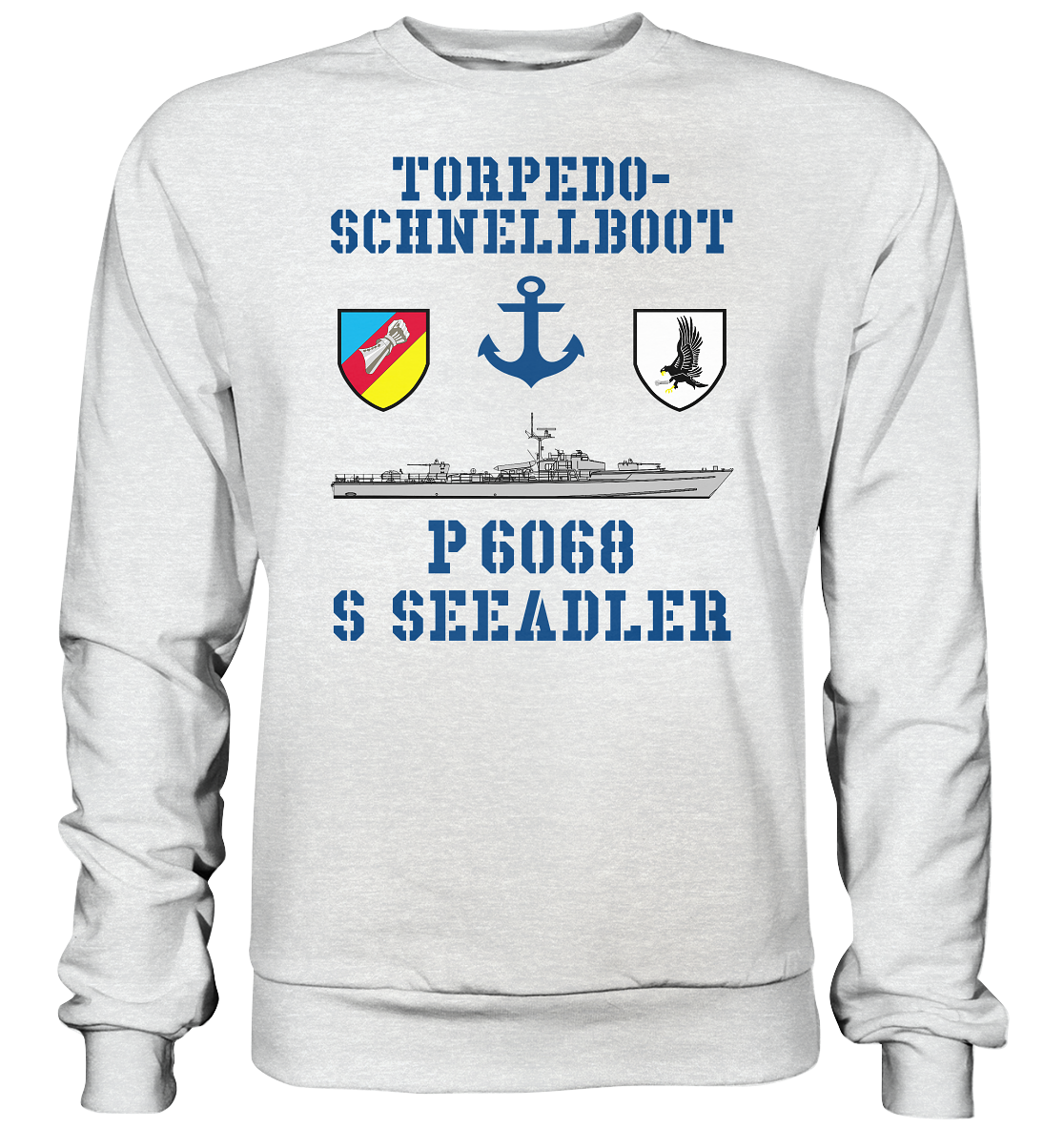 Torpedo-Schnellboot P6068 SEEADLER Anker - Premium Sweatshirt