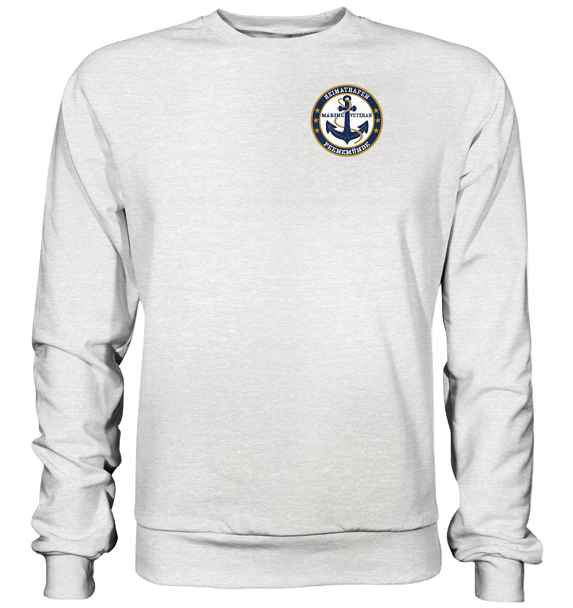 Marine Veteran Heimathafen PEENEMÜNDE Brustlogo - Premium Sweatshirt