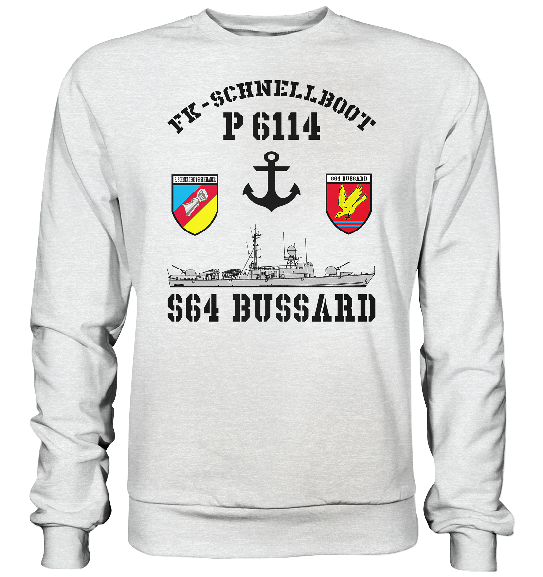 FK-Schnellboot P6114 BUSSARD 2.SG Anker - Premium Sweatshirt