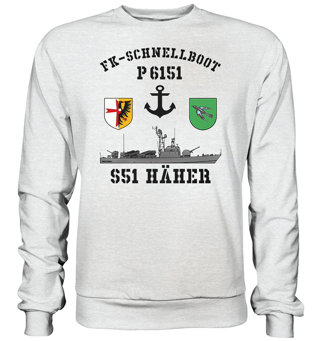 FK-Schnellboot P6151 HÄHER Anker - Premium Sweatshirt
