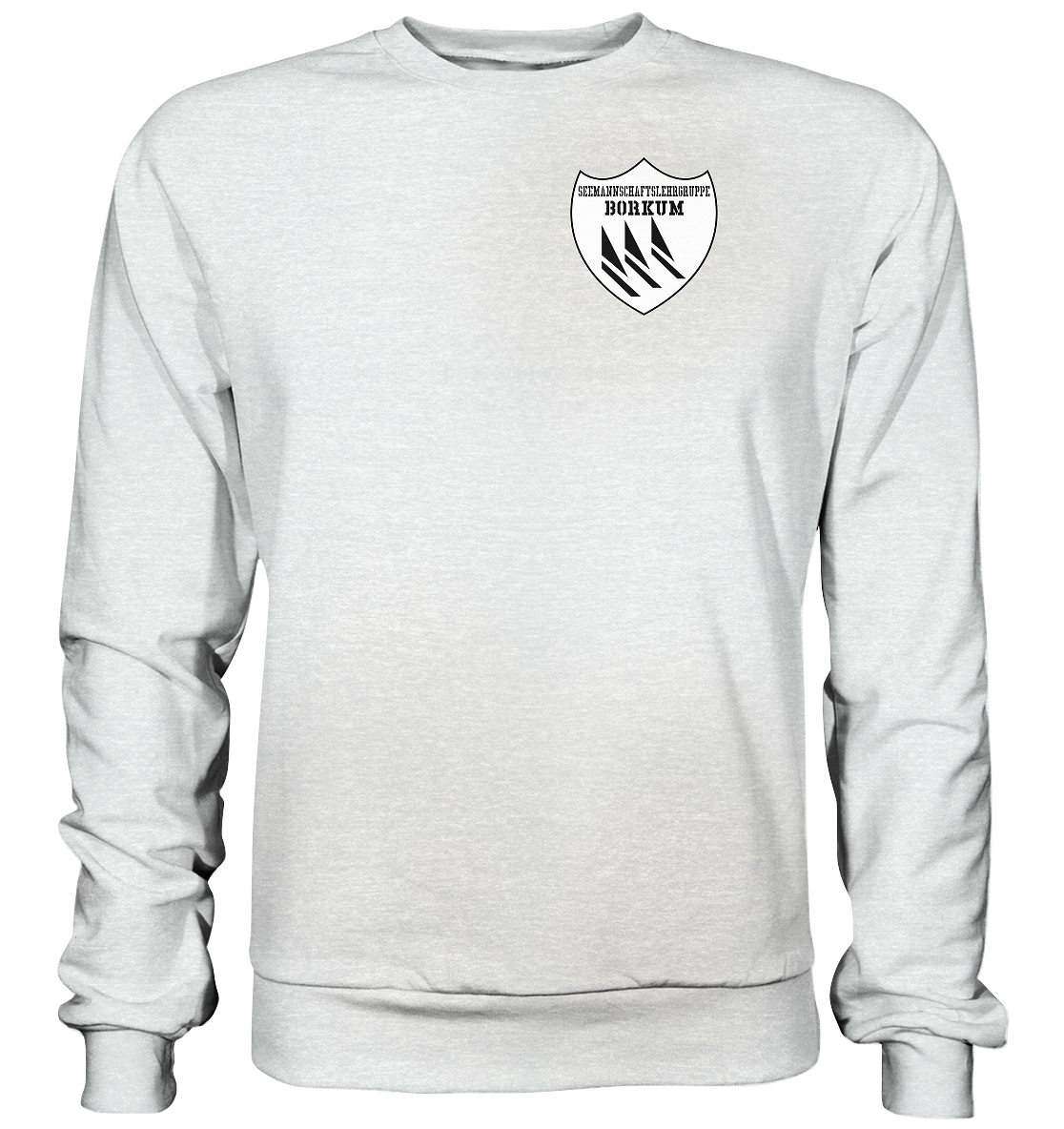 Seemannschaftslehrgruppe BORKUM Brustwappen - Premium Sweatshirt