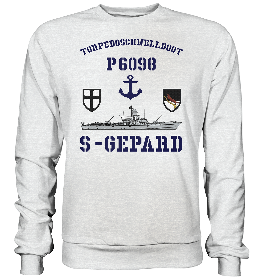 Torpedoschnellboot P6098 S-GEPARD Anker - Premium Sweatshirt