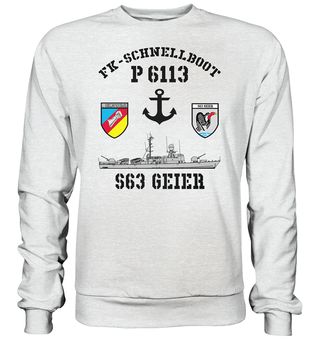 FK-Schnellboot P6113 GEIER 2.SG Anker - Premium Sweatshirt