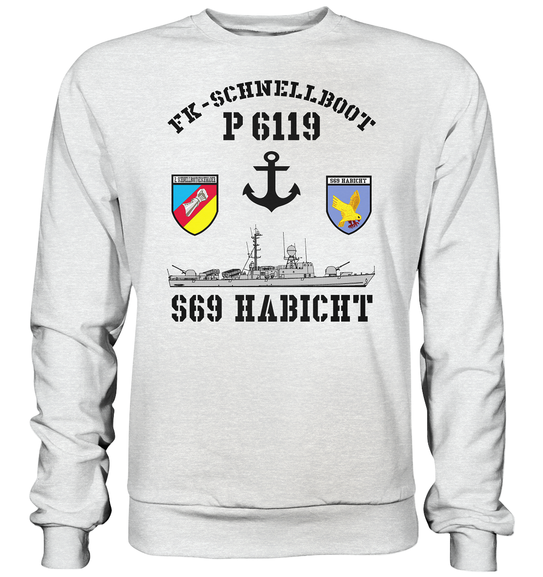 FK-Schnellboot P6119 HABICHT 2.SG Anker - Premium Sweatshirt
