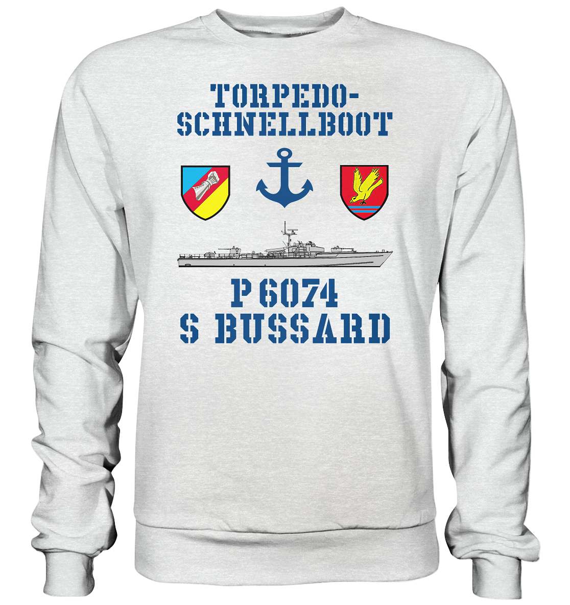 Torpedo-Schnellboot P6074 BUSSARD Anker - Premium Sweatshirt